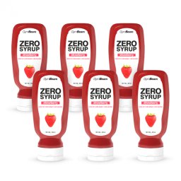 GymBeam ZERO Sirop de căpșuni 20 x 2,8 g6 x 320 ml