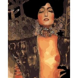 Set pictura pe numere, cu sasiu, Judith - Klimt, 40x50 cm