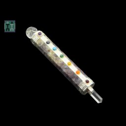 Bagheta Jasp Oceanic - 7 Chakre - Varf Cuart - Sfera Cuart - 14 x 2 cm