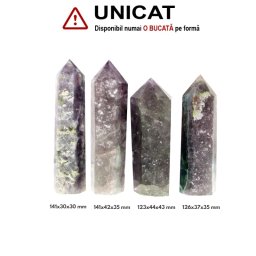 Generator din Fluorit Curcubeu Druzy Cristal Natural - 123-141 x 30-44 x 30-43 mm - (XXL) - 1 Buc