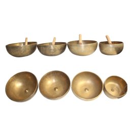 Bol Muzical Tibetan din 7 Metale cu Bat - 17-26 x 17-26 x 9-10 cm -1 Buc