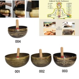 Bol Muzical Tibetan Gravat - Pomul Vietii - din 7 Metale cu Bat - 15-20 x 15-20 x 7-10 cm -1 Buc