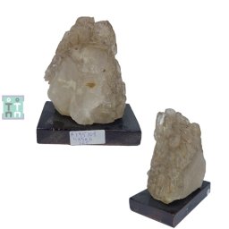 Cuart Elestial Fumuriu Brut Natural cu Suport - 11x9x6 cm - Unicat