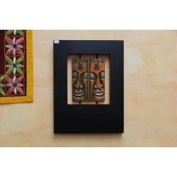 Tablou Buddha Yin-Yang din Lemn - Obiect Decorativ - 48x36 com