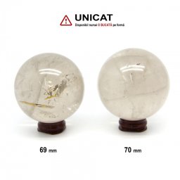 Sfera Cuart Fumuriu Mineral Natural - 69-70 mm - 1 Buc