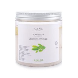 Exfoliant corporal cu ceai verde și mușețel