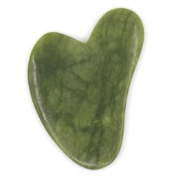 Accesoriu pentru masaj Piatra de JAD (verde) inima cu Husa