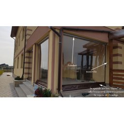 RULOU EXTERIOR transparent cu tambur actionare manuala cu manivela