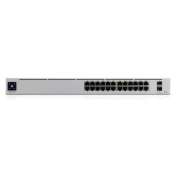 Switch UniFi Pro 24-Port PoE Managed L2/L3 Gigabit Ethernet (10/100/1000) Silver 1U Power over Ethernet (PoE)