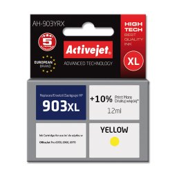 Activejet AH-903YRX ink for HP printer; HP 903XL T6M11AE replacement; Premium; 12 ml; yellow