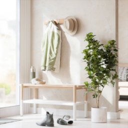 Cuier cu 5 carlige rabatabile Umbra Flip natural 318850-390 Cuiere Umbra