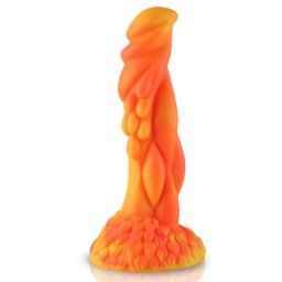 HiSmith WDD004-M Wildolo Beleala Dragon Monster Dildo Suction Cup 8.20" Orange