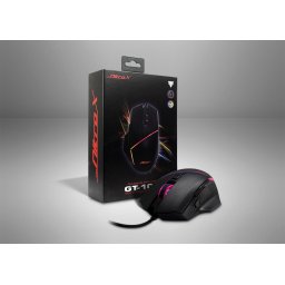Mouse Inter-Tech Gaming-Maus GT-100 RGB, 6400dpi Negru