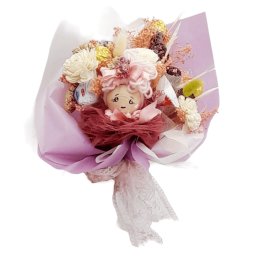 Set cadou, Buchet Dulce Fericire, Papusica - FEIS210010