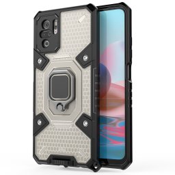 Husa antisoc Xiaomi Redmi Note 10 10S, Honeycomb Armor, Negru