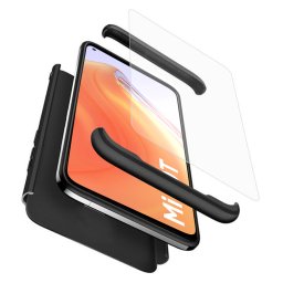 Husa GKK 360 + folie protectie pentru Xiaomi Mi 10T 10T Pro, Negru
