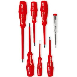Trusa 6 surubelnite pentru electricieni si creion de tensiune ,cod 323126