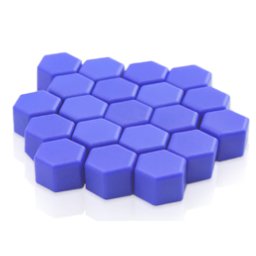 Set 20 capace prezoane 17" MOV INCHIS din Silicon pentru jante
