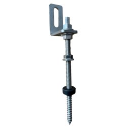 Set Montaj Panouri Fotovoltaice: Șurub Dublu Filet M10 x 250mm și Colțar Adaptor Inox