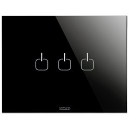 Rama ornament 3 module 3 simboluri Gewiss Chorus Ice Touch GW16953CN