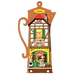 Book Nook, Casuta DIY, Cafenea, 41 piese