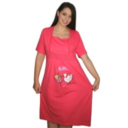 Camasa de alaptare, Baby Shower, red, maneca scurta