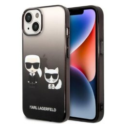 Husa Karl Lagerfeld Husa Gradient Karl&Choupette iPhone 14 Plus Negru