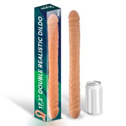 Max & Co Trent Double Realistic Dildo 17,3" 44cm Flesh