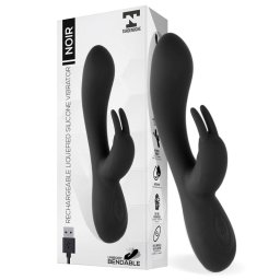 Tardenoche Noir Vibe Injected Liquid Silicone 2 Motors Black