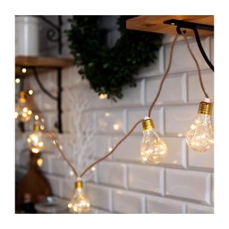 Brilagi - Ghirlandă LED decorativă 10xLED/3xAA 1,8m alb cald