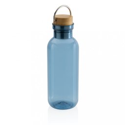 Sticla de apa sport, Everestus, 18SEP3021, 680 ml, 7.5x7.5x22.3x Ø7.5 cm, Rpet, Polipropilena, Albastru, saculet inclus