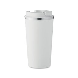 Cana de voiaj cu perete dublu, Everestus, 18SEP3153, 510 ml, Ø8.5x17 cm, Otel, Alb