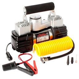 Compresor auto, 2 cilindri, 14 bar, 85 l/min, pentru SUV-uri, autoturisme, motociclete, biciclete si orice accesorii gonflabile - 66197