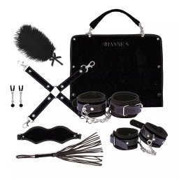 Set erotic exclusiv BDSM cu geantă, 7 accesorii, Gonga®