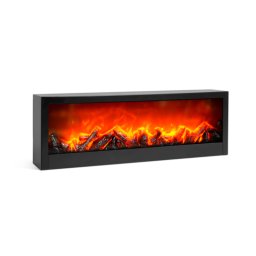 Semineu decorativ BEWELLO, alimentare baterii sau USB, 2 teme de culoare a flacarilor, 60 x 20 x 10 cm