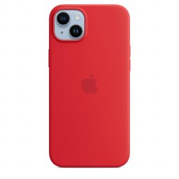 Husa de protectie Apple Silicone Case with MagSafe pentru iPhone 14 Plus, (PRODUCT)RED