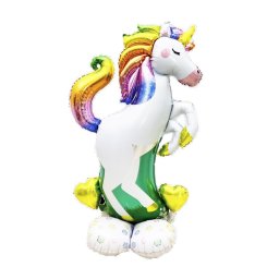 Balon folie unicorn multicolor stand 3D 70 x 110 cm