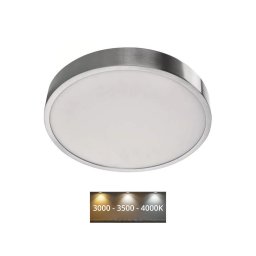 Plafonieră LED/28,5W/230V 3000/3500/4000K d. 30 cm crom