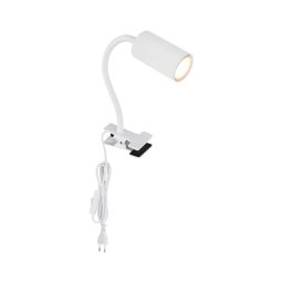 Lampă flexibilă cu clemă ROBBY 1xGU10/25W/230V neagră/alamă Globo 57911KW