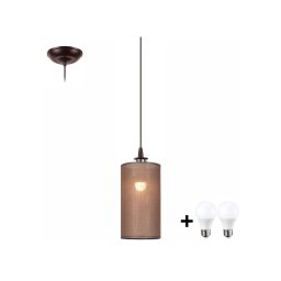 Lustră LED pe cablu NOEL MINI 1xE27/60W/230V maro