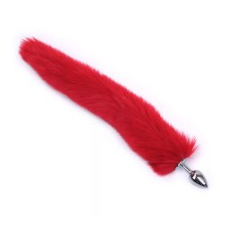 Dildo metalic Rosy Long Tail