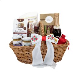 Cos cadou Craciun, HO HO HO, 11 produse - ALIF211006