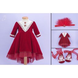 Set botez 3 piese Red Velvet