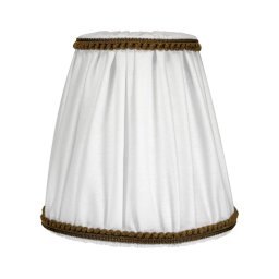 Duolla - Abajur pentru lampă E27, pr. 15 cm, alb/maro