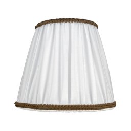 Duolla - Abajur pentru lampă E27, pr. 18,5 cm, alb/maro