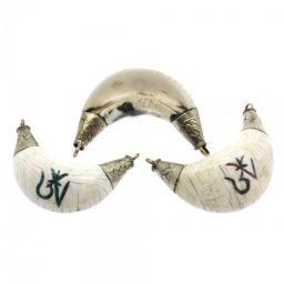 Margele Nepal Scoica Aum 56x24 mm - 1 Buc
