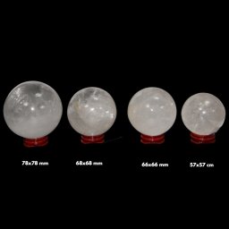 Sfera Cuart Alb Druzy Mineral Natural - 57-78 x 57-78 mm - 1 Buc