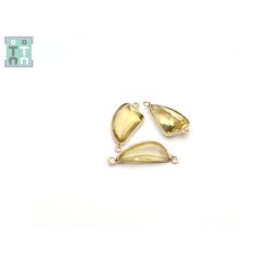 Conector Argint 925 si Cuart Lemon - Silver Link - 1 Set - 3 Buc