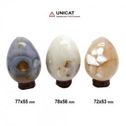 Ou Agata Mineral Natural 72-78 x 53-56 mm - 1 Buc