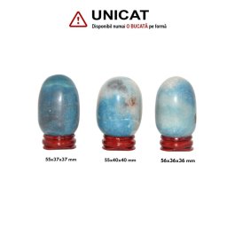 Ou Piatra Lunii cu Garnierit Minerala Naturala - 55-56 x 36-40 x 36-40 mm - 1 Buc